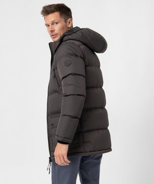 Parka homme multipoche à capuche amovible vue3 - DISSIDENT - GEMO