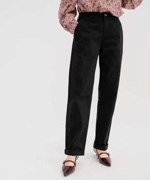 Pantalon chino en coton stretch femme  vue1 - GEMO(FEMME PAP) - GEMO