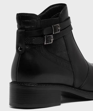 Bottines femme dessus en cuir avec détails fantaisie et à zip - Tanéo vue6 - TANEO GEMO FOR GOOD - GEMO