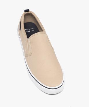 Baskets en toile à enfiler style slippers homme - Urban Steps vue5 - URBAN STEPS - GEMO