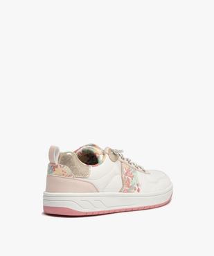 Tennis fille à détails fleuris et lacets élastiques vue4 - GEMO 4G FILLE - GEMO