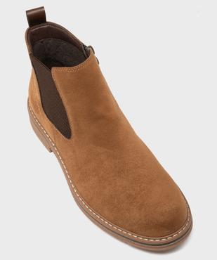 Boots façon Chelsea avec zip intérieur homme - Mario Baldano vue5 - MARIO BALDANO - GEMO
