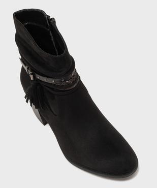 Boots en suédine femme - Emilia Rosa vue5 - EMILIA ROSA - GEMO