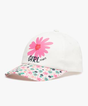 Casquette fille à visière fleurie et inscription "Girl Power" vue1 - GEMO (ENFANT) - GEMO