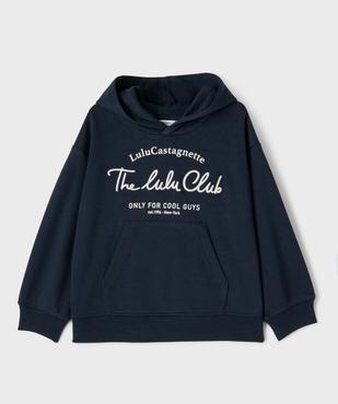 Sweat à capuche en maille piquée garçon - LuluCastagnette vue1 - LULUCASTAGNETTE - GEMO
