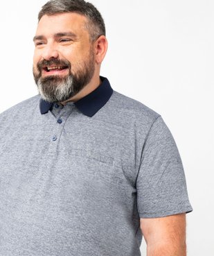 Polo manches courtes à fines rayures homme vue7 - GEMO (HOMME) - GEMO