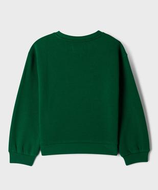 Sweat avec motif ruban brodé sur le buste fille vue3 - GEMO (ENFANT) - GEMO