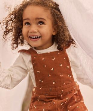 Ensemble 2 pièces salopette fleurie et tee-shirt bébé fille - LuluCastagnette vue7 - LULUCASTAGNETTE - GEMO