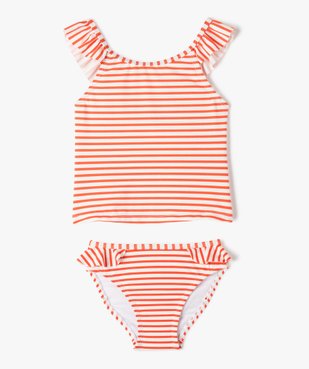 Maillot de bain bébé fille 2 pièces tankini à rayures vue1 - GEMO(BEBE DEBT) - GEMO