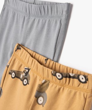 Pantalon en maille à taille élastiquée bébé garçon (lot de 2) vue2 - GEMO(BEBE DEBT) - GEMO