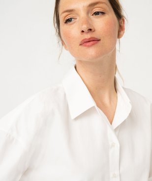 Chemise oversize unie femme vue2 - GEMO(FEMME PAP) - GEMO