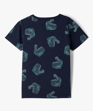 Tee-shirt à manches courtes avec motif streetwear garçon  vue3 - GEMO 4G GARCON - GEMO