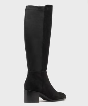 Bottes à talon en suédine avec tige élastiquée femme - Valentina Baldano vue4 - VALENTINA BALDA - GEMO