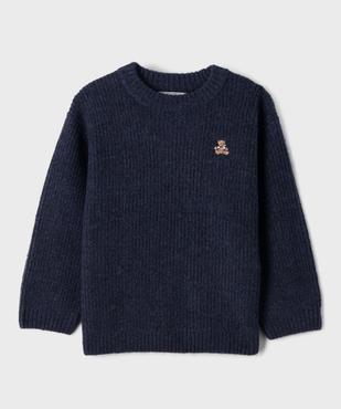 Pull col rond garçon - LuluCastagnette vue1 - LULUCASTAGNETTE - GEMO