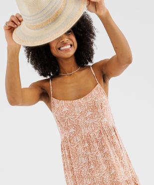 Robe à bretelles style bohème femme vue2 - GEMO 4G FEMME - GEMO