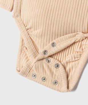 Ensemble naissance évolutif 3 pièces bébé : body, pantalon, bonnet vue5 - GEMO 4G BEBE - GEMO