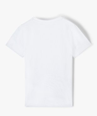Tee-shirt fille à manches courtes inscription colorée devant vue3 - GEMO (ENFANT) - GEMO