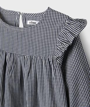 Blouse à volants motif vichy fille vue5 - GEMO (ENFANT) - GEMO