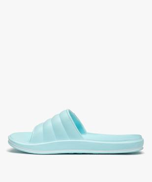 Mules de piscine femme unies extralégères vue3 - GEMO (PLAGE) - GEMO