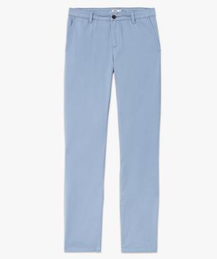 Pantalon chino en coton stretch uni homme vue4 - PREMIER PRIX BY GEMO - GEMO