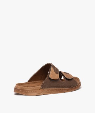 Sandales mules confort 2 brides scratch homme vue4 - G'FLEX - GEMO