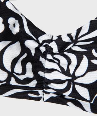Maillot de bain 2 pièces à motifs fleuris fille vue2 - GEMO (JUNIOR) - GEMO
