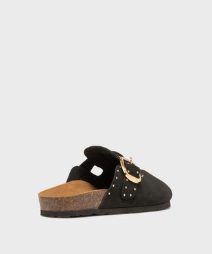Mules sabots dessus cuir avec clous métalliques femme - Follow Me vue4 - FOLLOW ME - GEMO