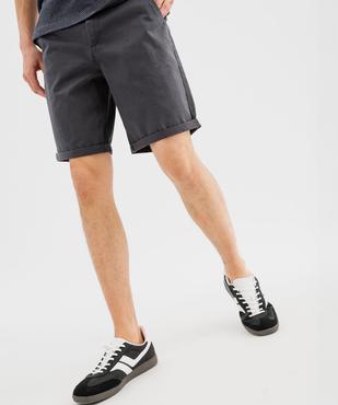 Bermuda chino en coton stretch homme vue1 - GEMO (HOMME) - GEMO