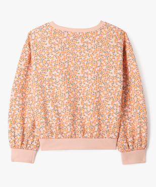 Sweat à col rond avec intérieur molletonné fille vue3 - GEMO 4G FILLE - GEMO
