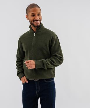Pull en coton à col camionneur homme vue1 - GEMO (HOMME) - GEMO