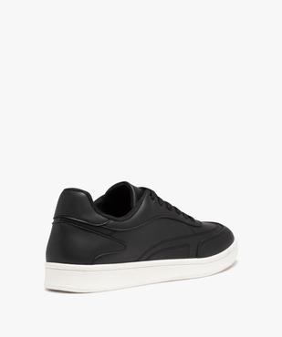 Baskets homme unies style rétro à lacets avec semelle épaisse vue4 - PREMIER PRIX BY GEMO - GEMO