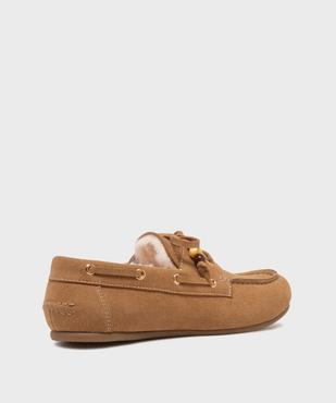 Mocassins fourrés souples dessus suédine femme - Follow Me vue4 - FOLLOW ME - GEMO