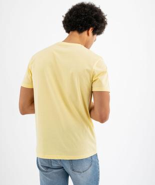 Tee-shirt à manches courtes et col rond homme vue3 - GEMO 4G HOMME - GEMO