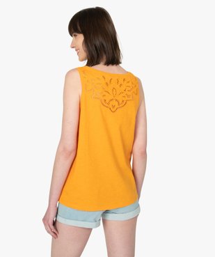 Débardeur femme avec dos brodé vue3 - GEMO(FEMME PAP) - GEMO