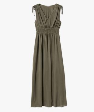 Robe longue sans manches à col V femme vue4 - GEMO(FEMME PAP) - GEMO