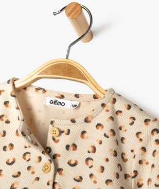 Blouse à manches longues à motifs tachetés bébé fille vue3 - GEMO(BEBE DEBT) - GEMO
