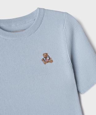 Robe pull en maille côtelée fille - LuluCastagnette x Alizée vue2 - LULUCASTAGNETTE - GEMO