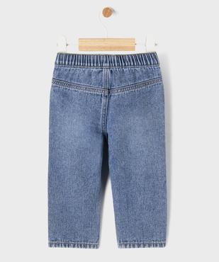 Jean à motifs streetwear avec taille ajustable bébé garçon  vue4 - GEMO(BEBE DEBT) - GEMO