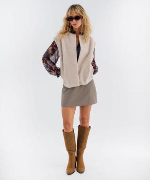 Gilet sans manches coupe oversize femme vue4 - GEMO(FEMME PAP) - GEMO