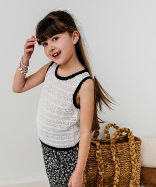 Débardeur en maille crochetée fille vue1 - GEMO (ENFANT) - GEMO