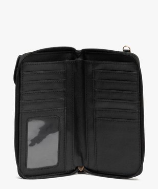 Pochette portefeuille femme 2 en 1 avec bandoulière amovible vue3 - GEMO (ACCESS) - GEMO