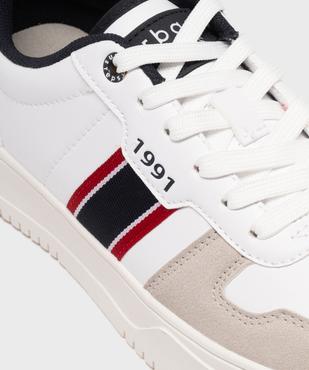 Baskets basses avec empiècements colorés homme - Urban Steps vue6 - URBAN STEPS - GEMO