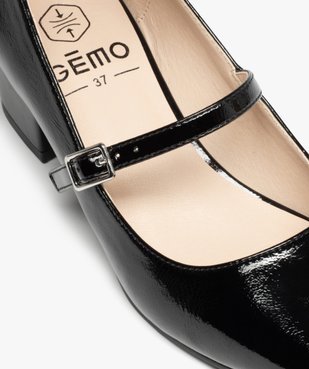 Escarpins femme à talon carré vernis avec fines brides à boucle vue6 - FOLLOW ME - GEMO