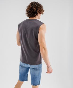 Débardeur en jersey de coton imprimé homme - Gojira vue3 - GOJIRA - GEMO