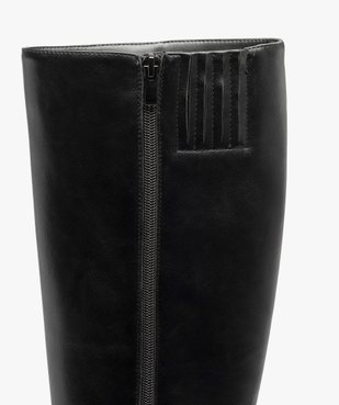 Bottes à talon haut dessus uni et à semelle plateforme vue6 - FOLLOW ME G4G - GEMO