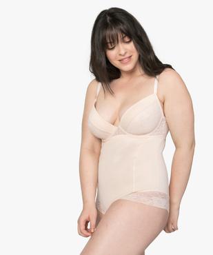 Body femme gainant à armatures et bonnets paddés vue1 - GEMO(HOMWR FEM) - GEMO