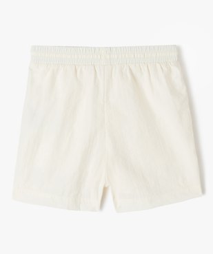 Short en toile de parachute avec taille élastique ajustable fille vue3 - GEMO (JUNIOR) - GEMO