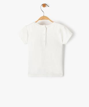 Tee-shirt bébé fille avec motif de Noël pailleté vue3 - GEMO(BEBE DEBT) - GEMO