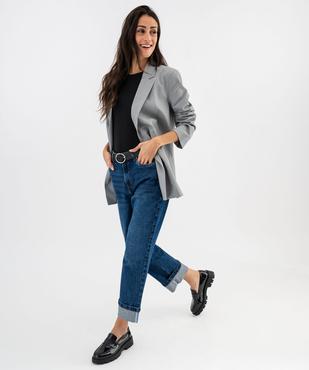 Veste de tailleur coupe large fermeture croisée femme vue4 - GEMO(FEMME PAP) - GEMO