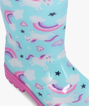 Bottes de pluie fille décor licornes vue6 - GEMO (ENFANT) - GEMO